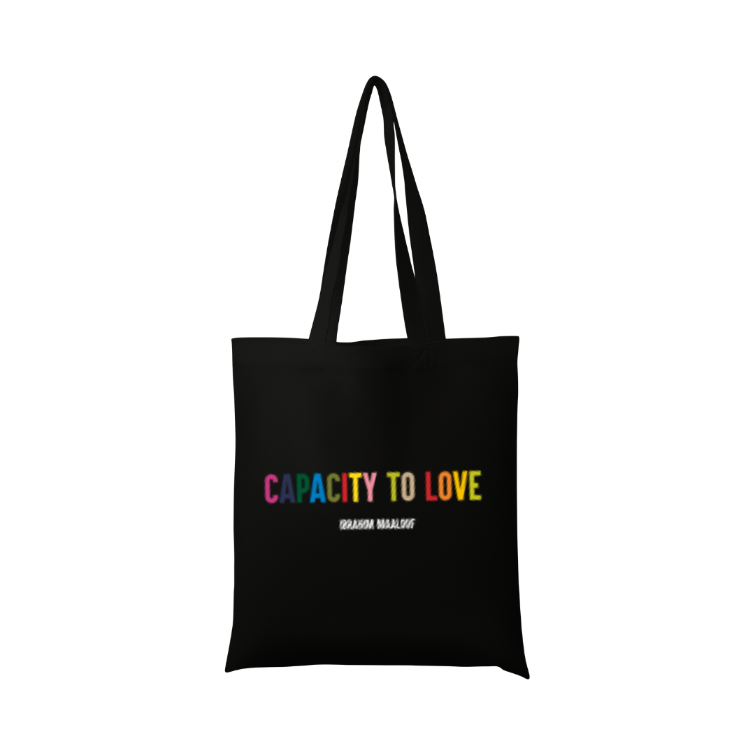 Tote Bag Capacity to Love Black